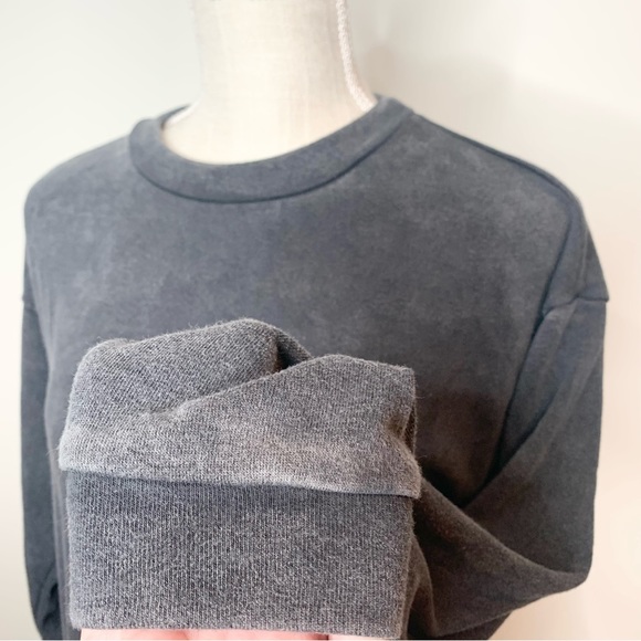 Target Wild Fable Distressed Mineral Wash Tiered Babydoll Sweatshirt Dress - Picture 6 of 11